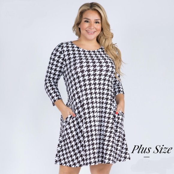 One Blessed Nana Dresses & Skirts - NWT *BOUTIQUE*   HOUNDSTOOTH  DRESS/TUNIC